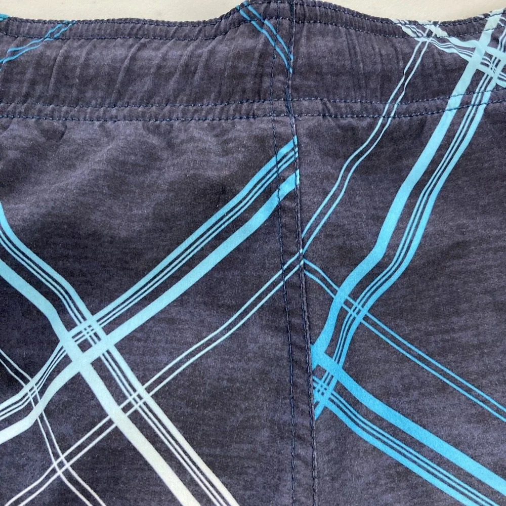 OP Ocean Pacific Swim Trunks Board Short Mens Size M/32-34 Blue Light Blue Retro